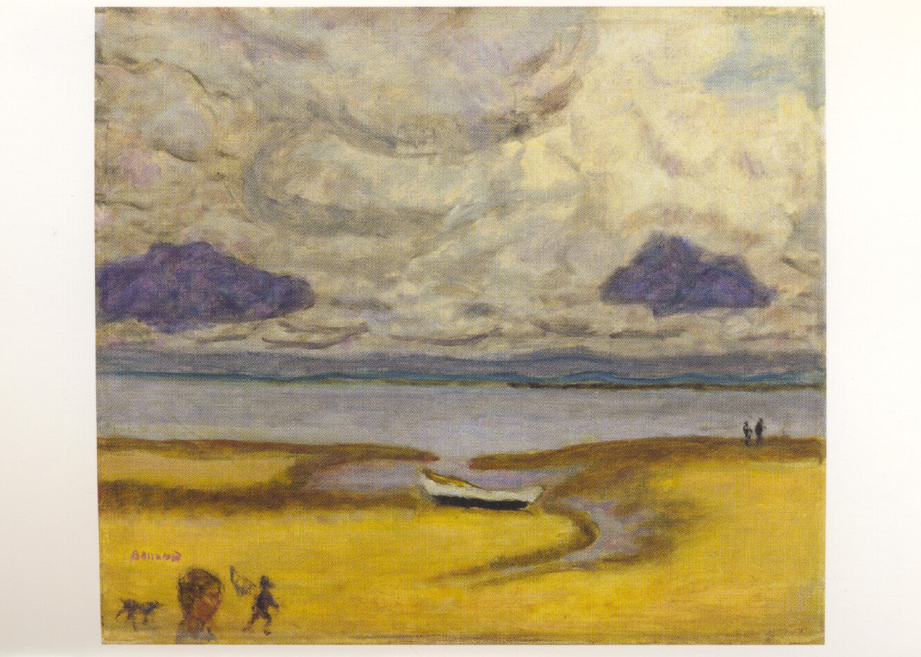 Het strand bij eb