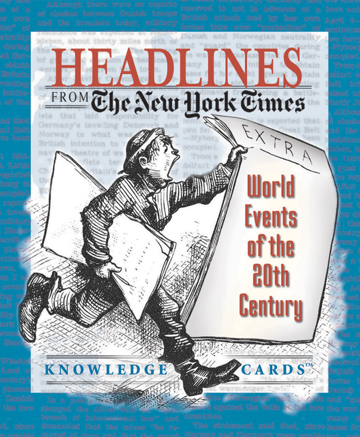 Headlines from the New York Times - World events of the 20th century