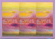 Met tranen in de ogen...
