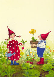 Pippa en Pelle in de lentetuin