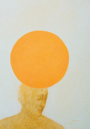 De zon slaat op het hoofd van Jonah