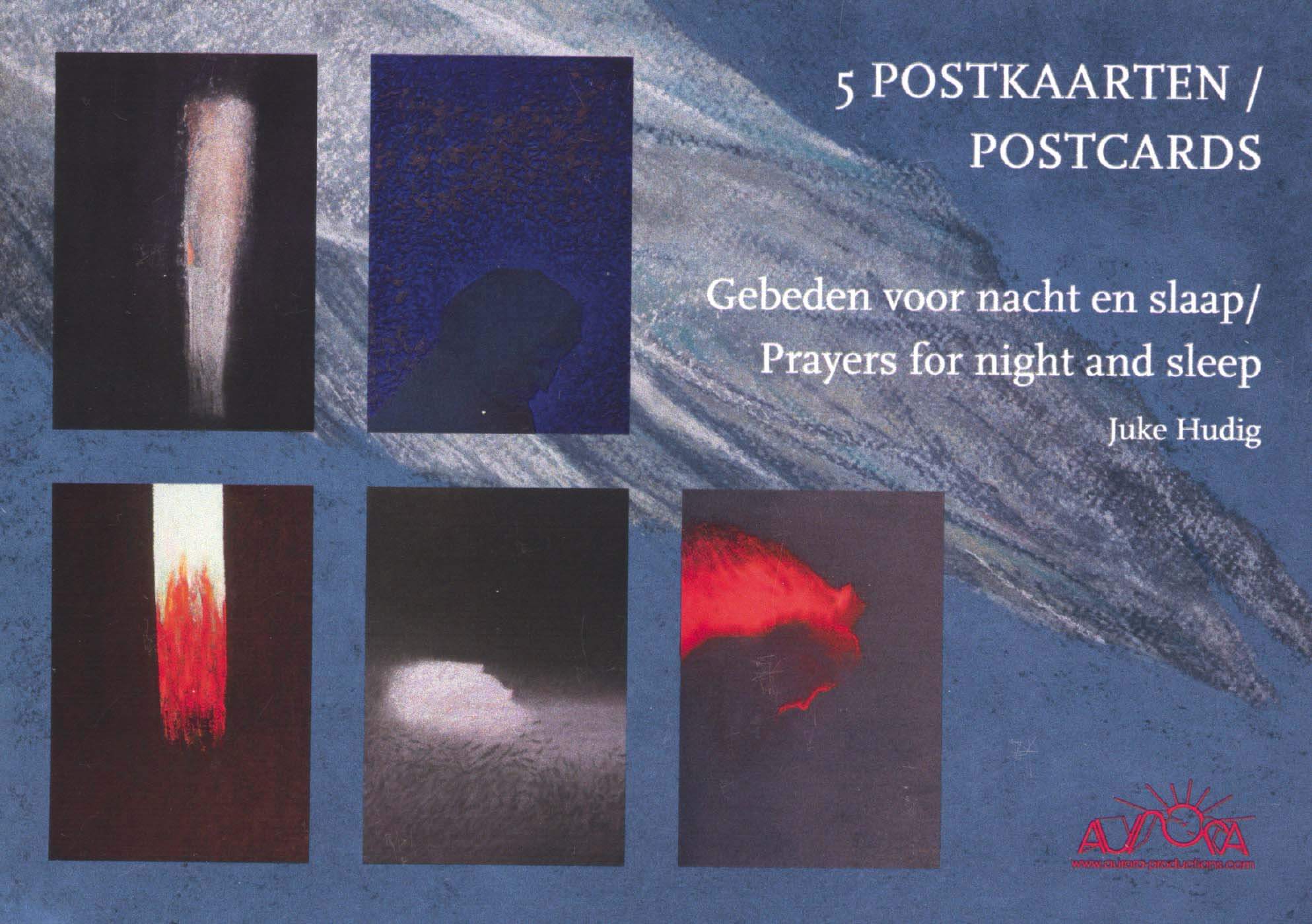 5 Postkaarten 'Gebeden voor nacht en slaap'