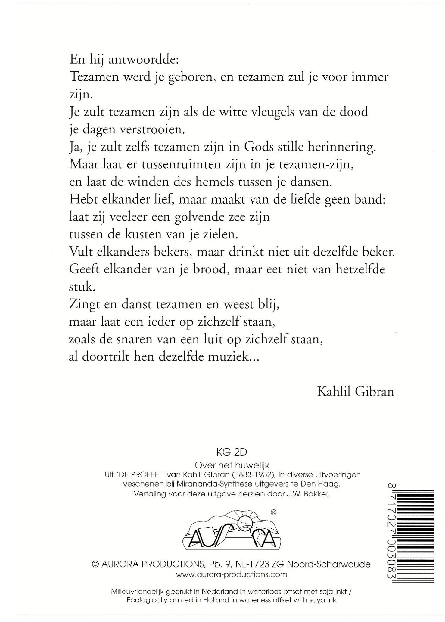 Over het huwelijk