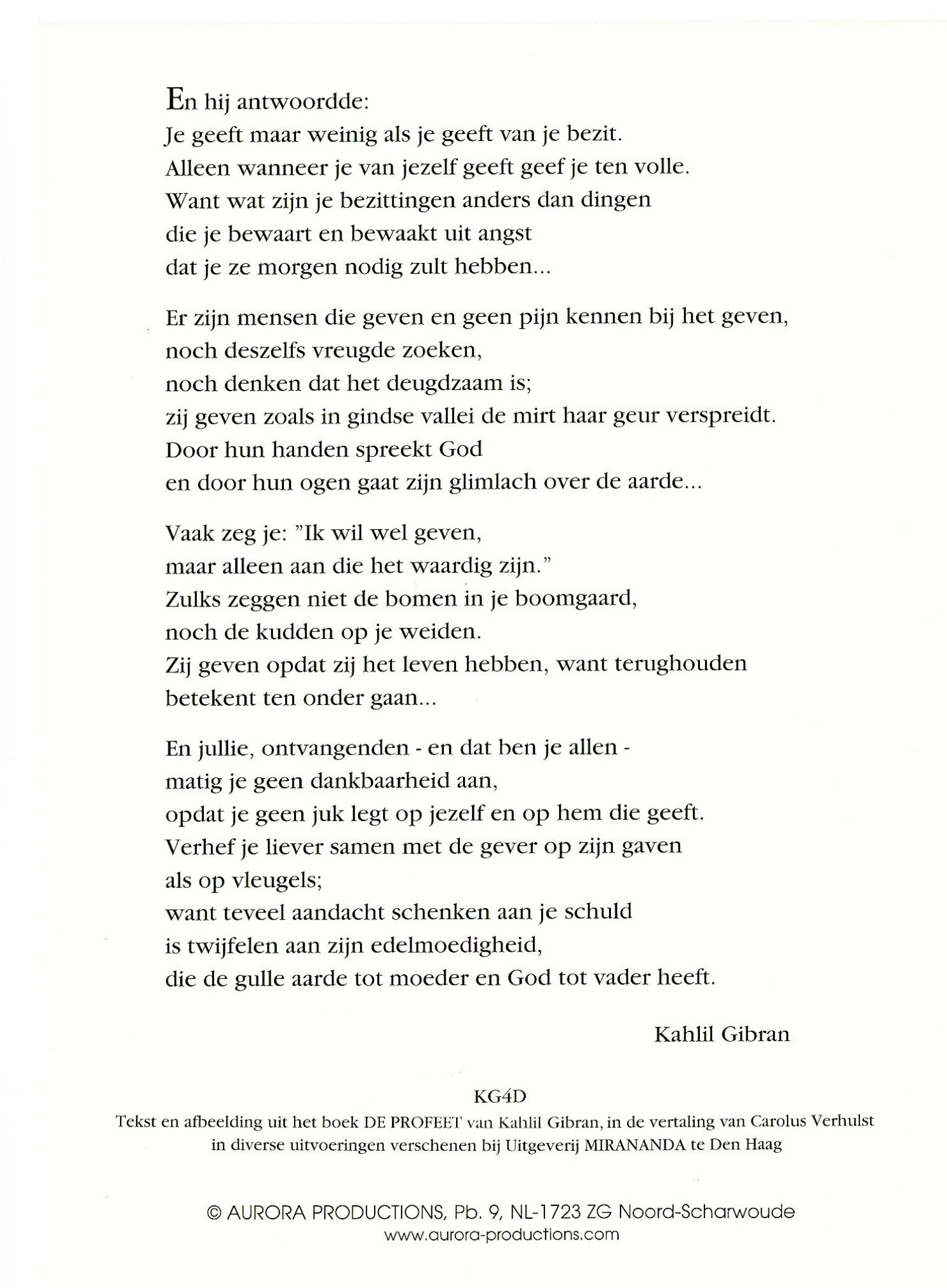 Over geven