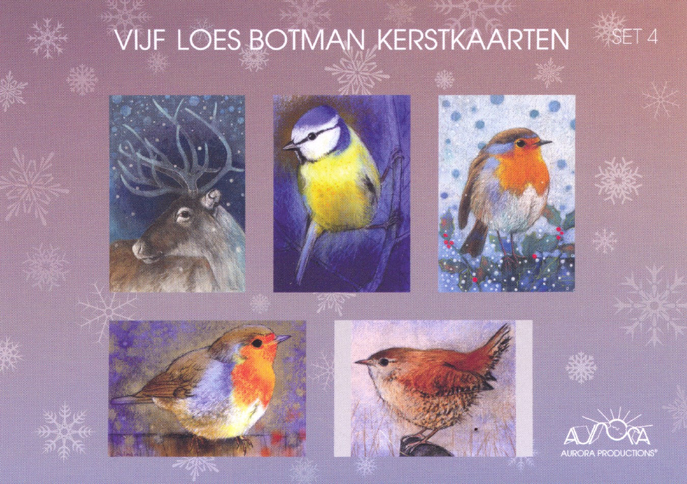 Vijf Loes Botman kerstkaarten