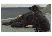 Dog and priest-Alex Colville
