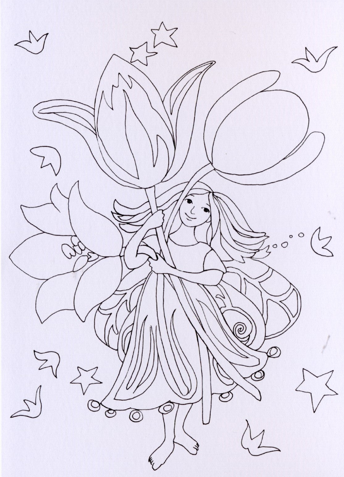 Tulpenelfje-Kleurkaart