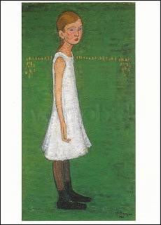 Meisje in witte jurk - Hans Berger