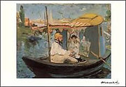 De bark (Claude Monet in zijn drijvend atelier)