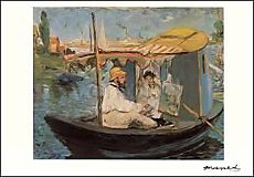 De bark (Claude Monet in zijn drijvend atelier)
