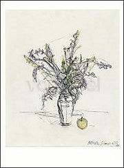 Mazzo di fiori e mela - Alberto Giacometti