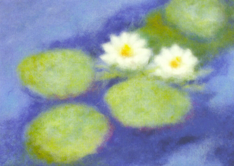 Waterlelies - Wollbild