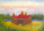 Castle - Wool painting