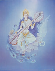 Saraswati, ruler of knowledge, speech, music and the arts