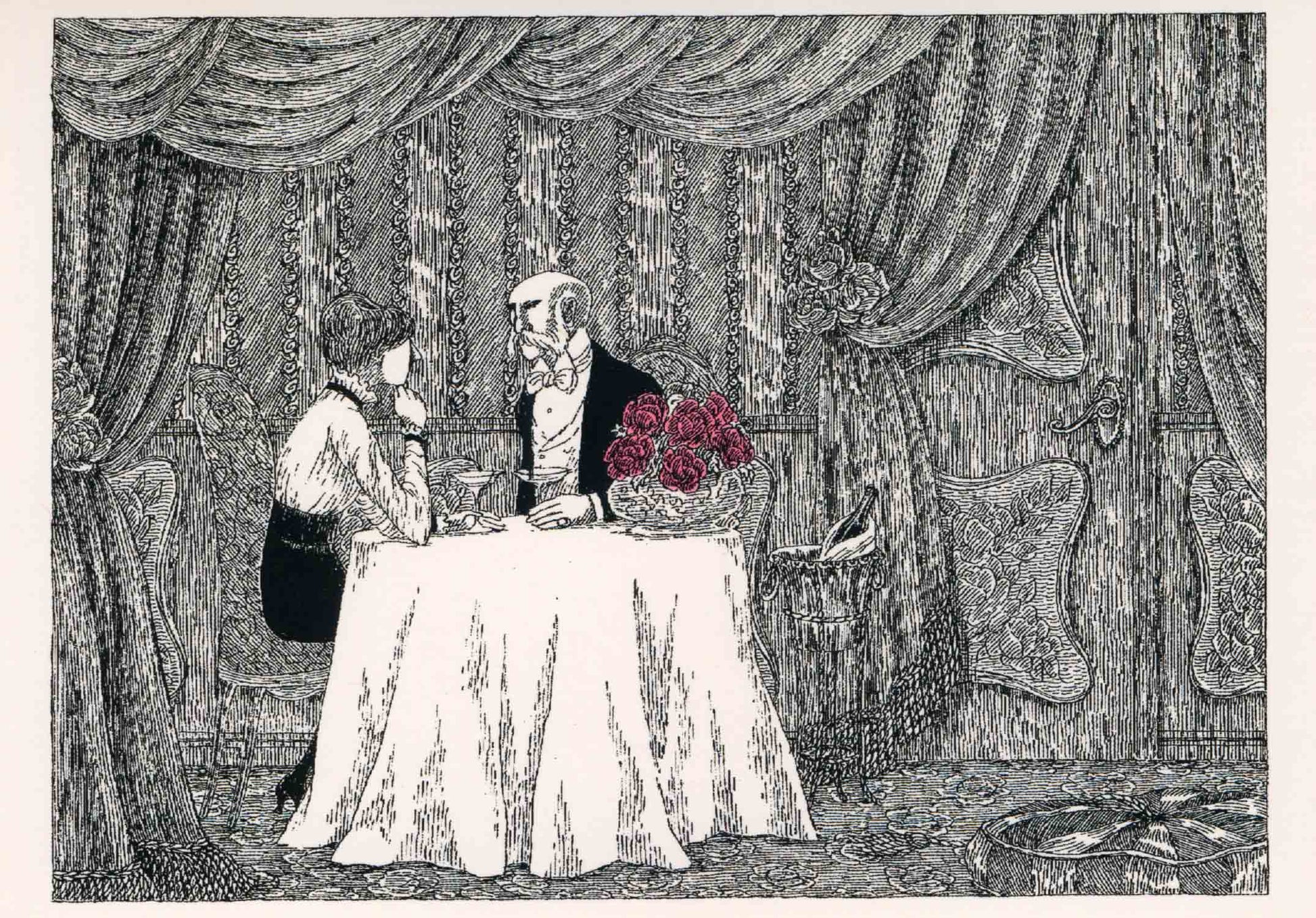 Illustration from The Blue Aspic