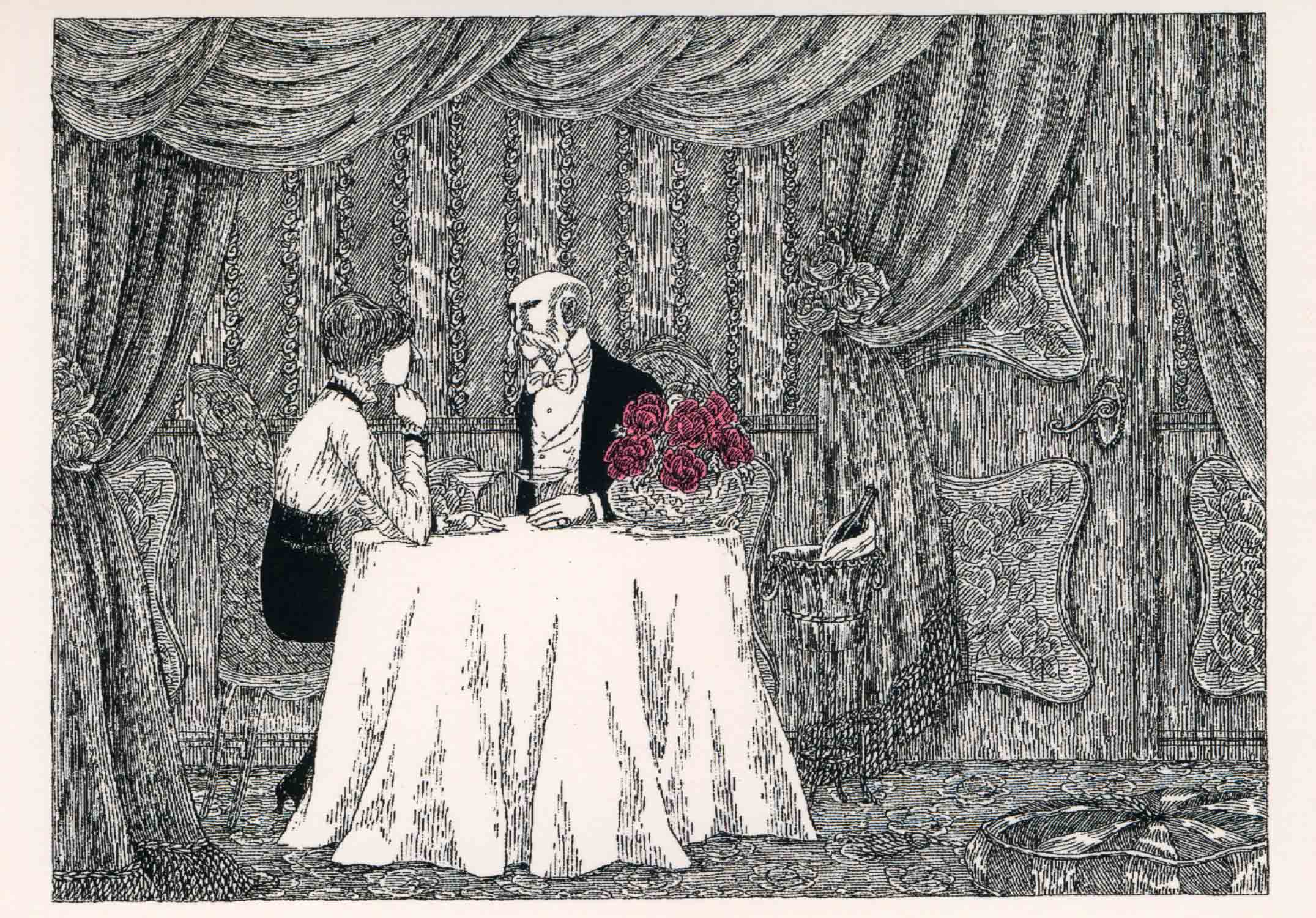 Illustration from The Blue Aspic