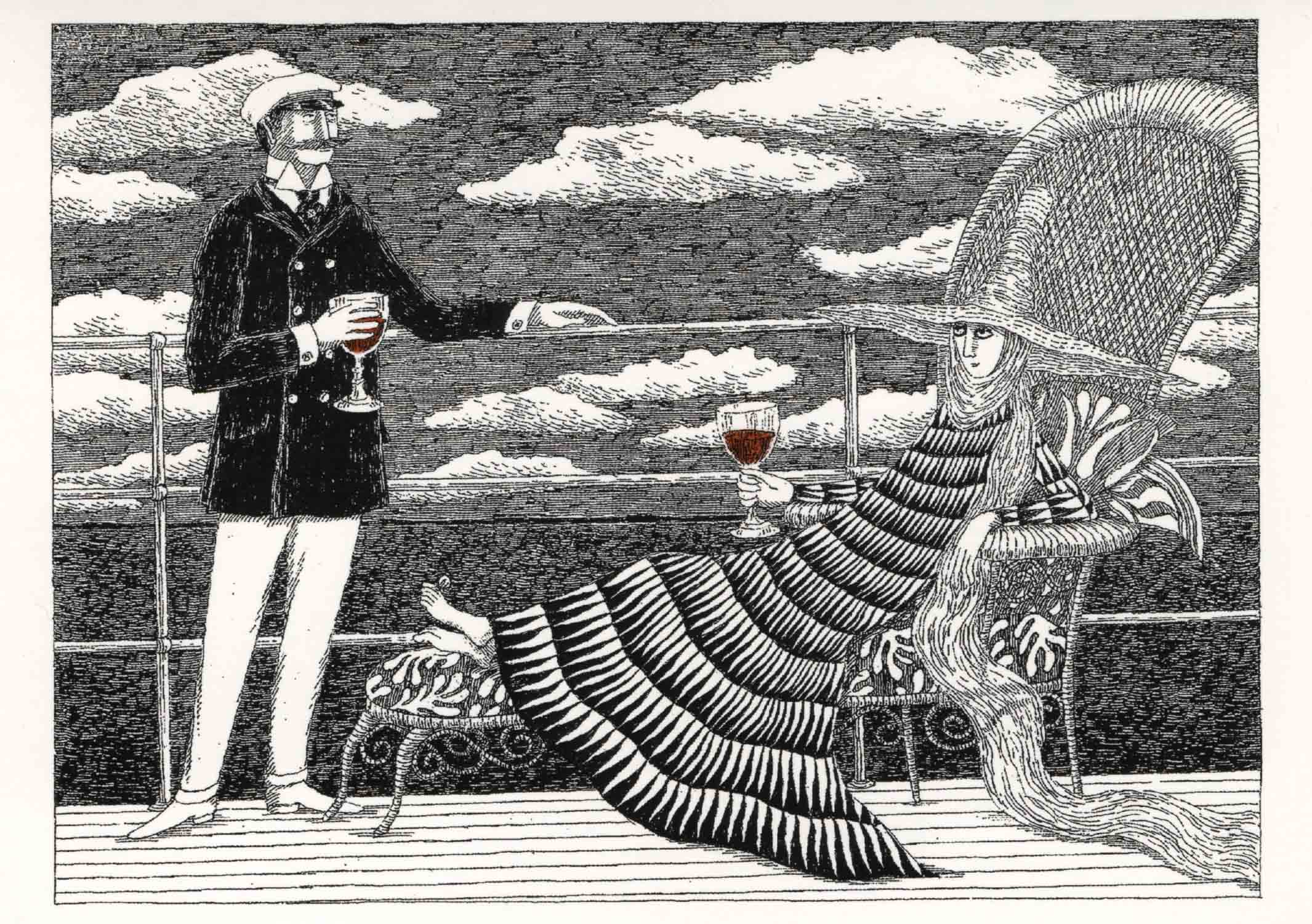 Illustration from The Blue Aspic II