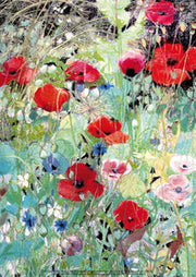 Papavers en grassen