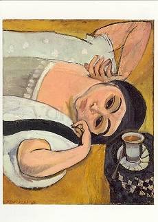 Laurette met koffiekopje