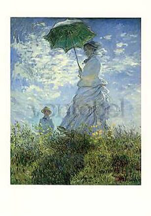 Vrouw met parasol-Mevrouw Monet en haar zoon