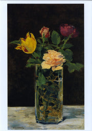 Rozen en tulpen in een vaas