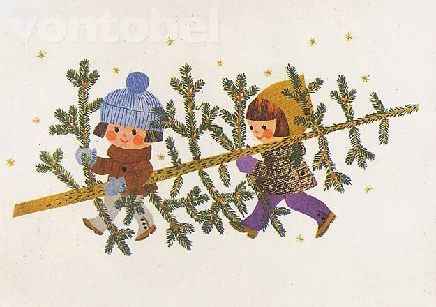 Het bezorgen van de kerstboom