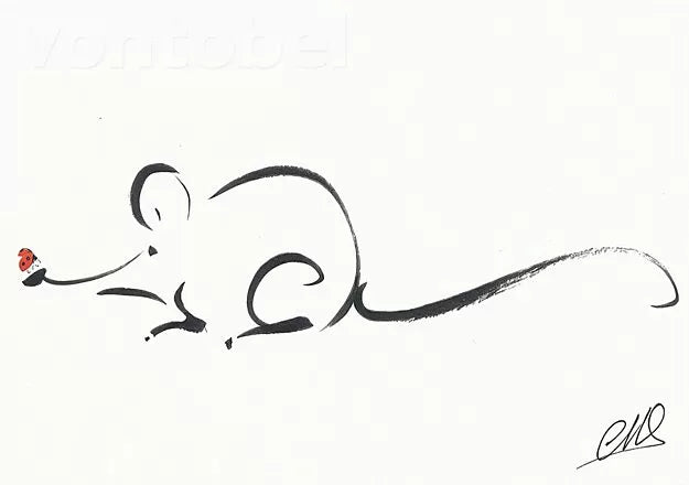 Muis en lieveheersbeestje