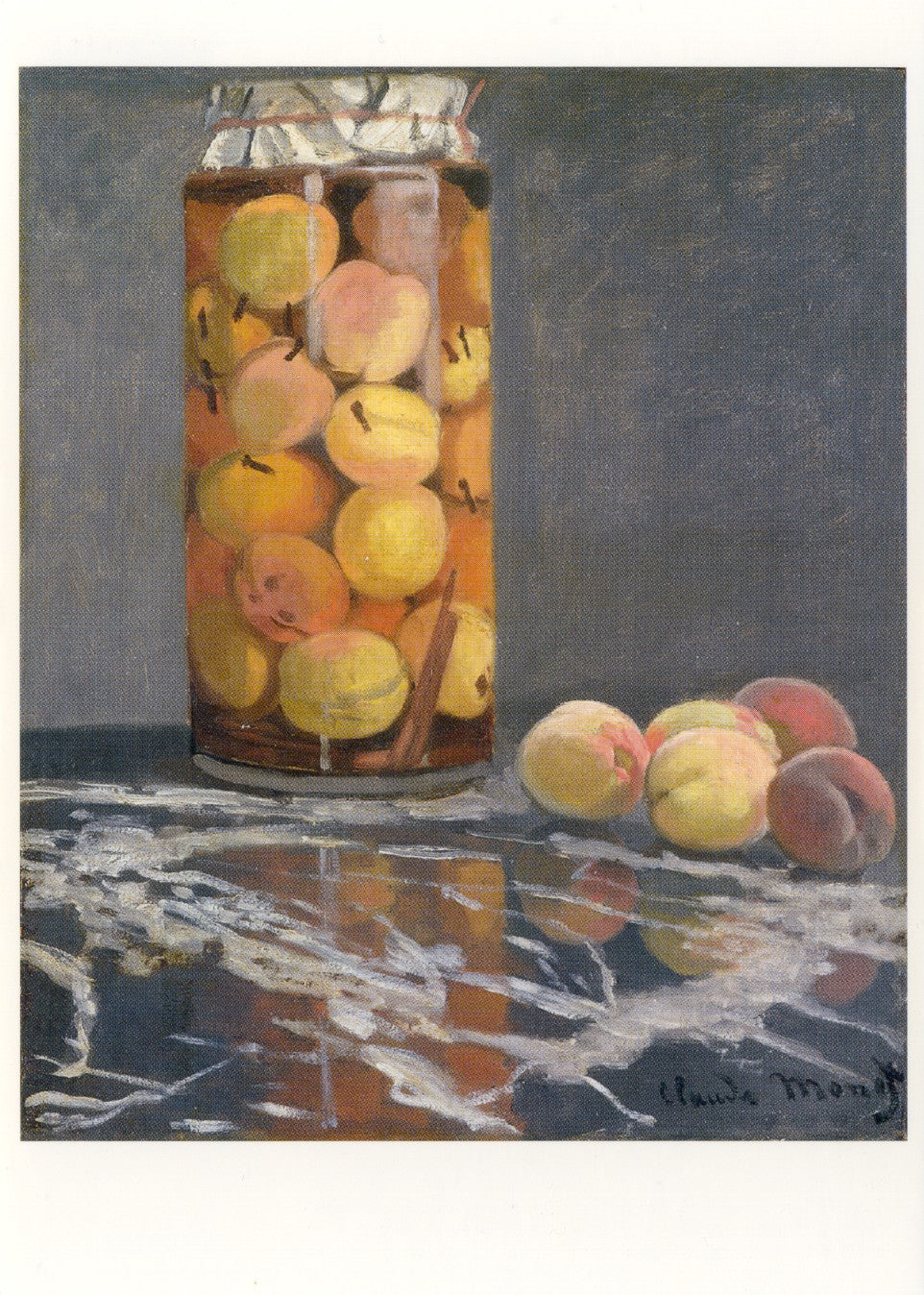 Pot met perziken