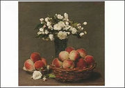 Pioenrozen en perzikken - Henri Fantin-Latour