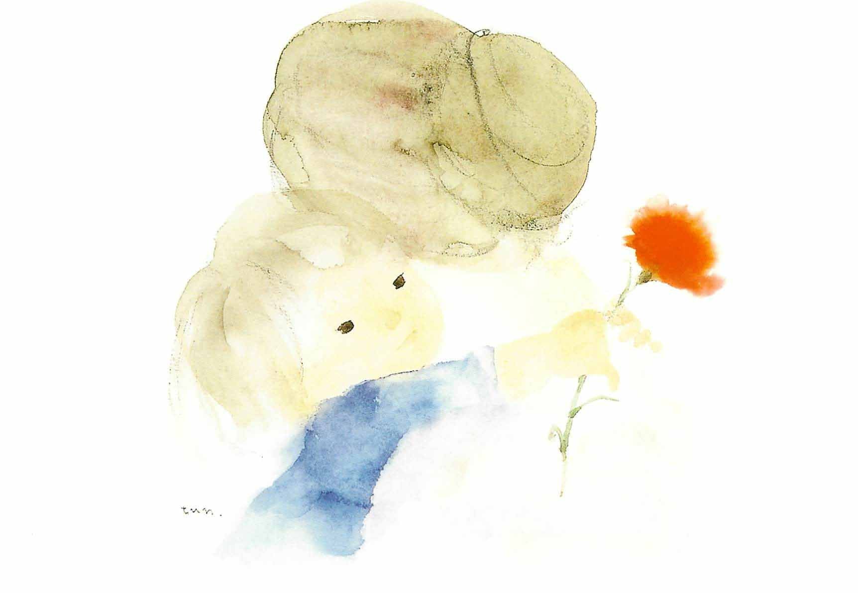 Moeder en kind - Postkaart