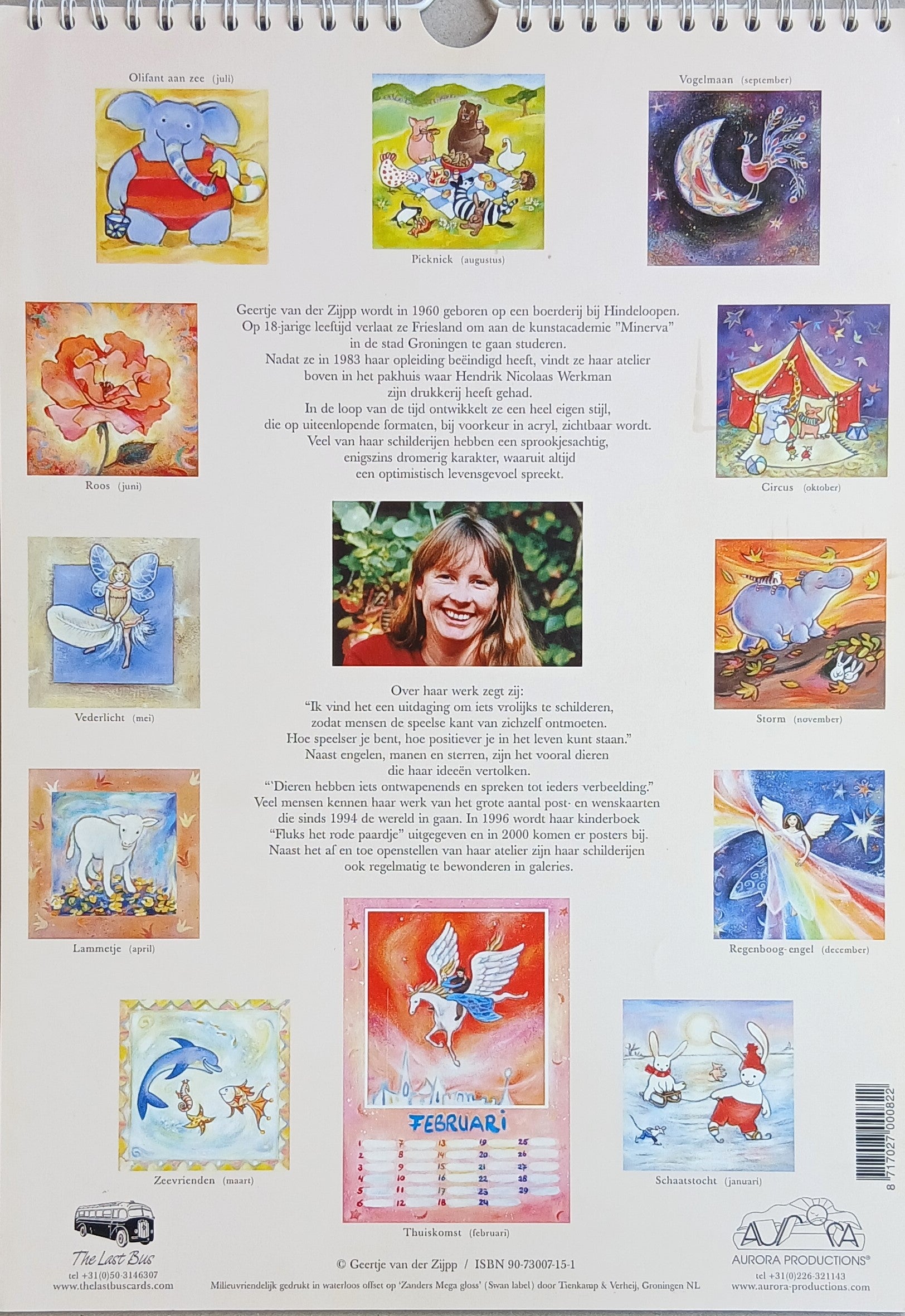 Geertje van der Zijpp birthday calendar