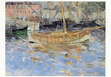 De haven van Nice - Berthe Morisot