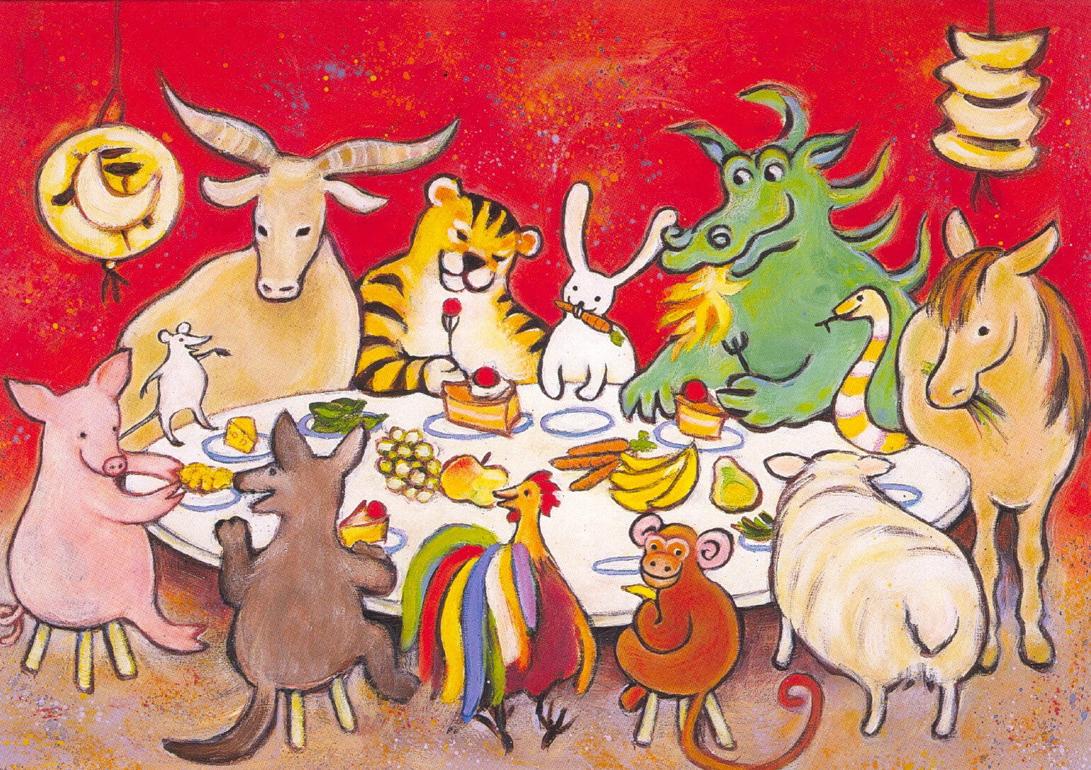 Chinese dierenriem aan tafel