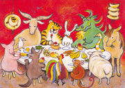 Chinese dierenriem aan tafel