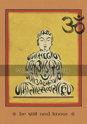 Sanskrit Buddha - Be still and know