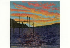 Zonsondergang aan de Untersee