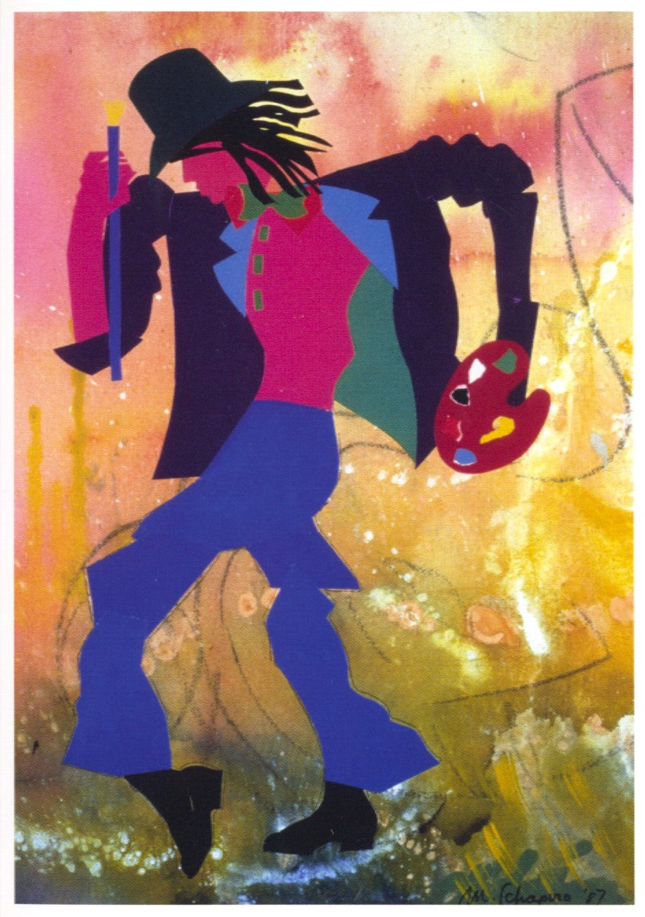Progress of paint-Miriam Schapiro