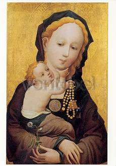 Madonna met de bloem van de zoete erwt