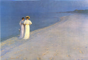 Zomeravond aan het strand bij Skagen