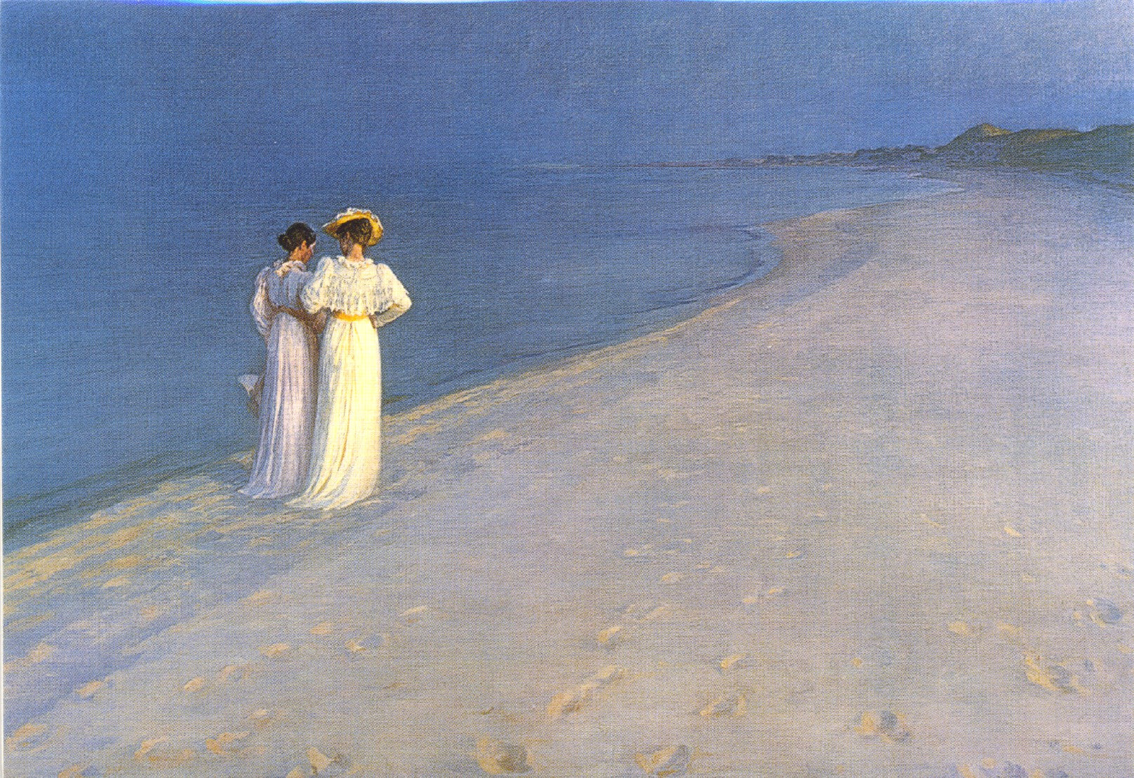 Zomeravond aan het strand bij Skagen