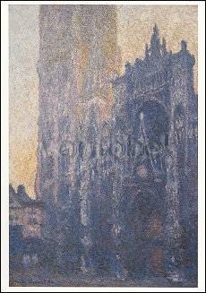 De kathedraal van Rouen: het portaal, morgenstemming