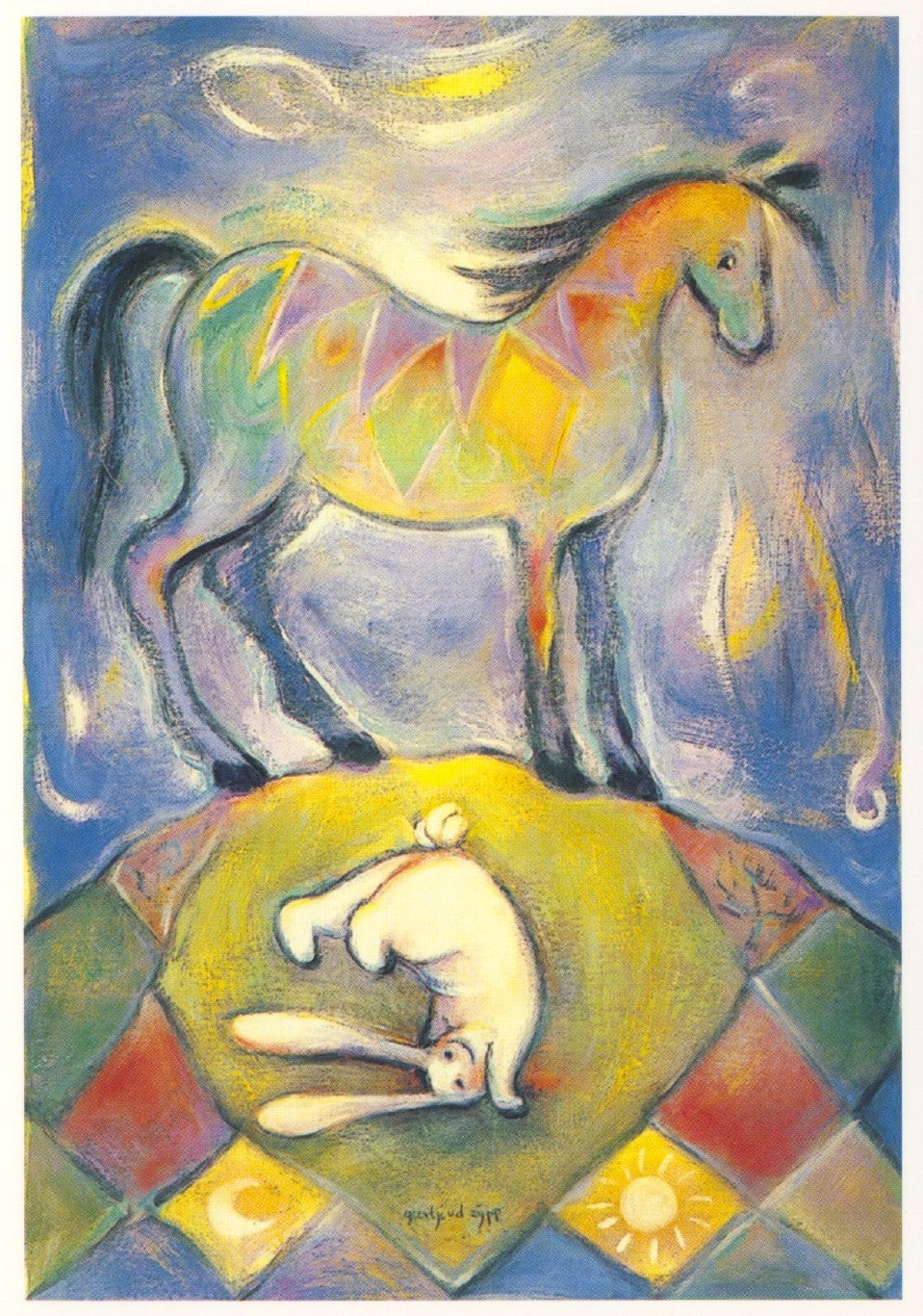 Paard en konijn