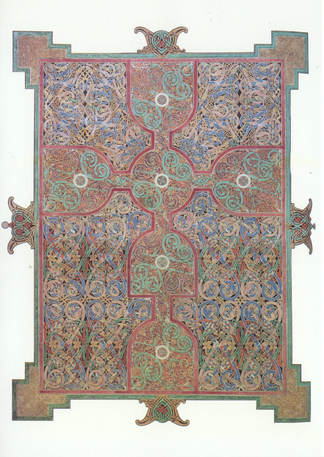 St. Matthew carpet - from the Lindisfarne Gospels