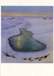 Blauwgroene ijsplas