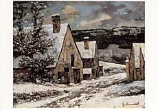 Dorpstraat in de winter