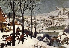 Jagers in de sneeuw