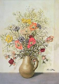 Vaas met bloemen