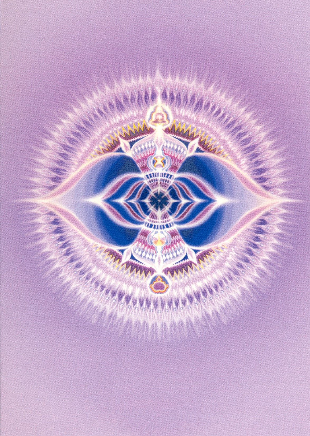 Derde oog-chakra mandala