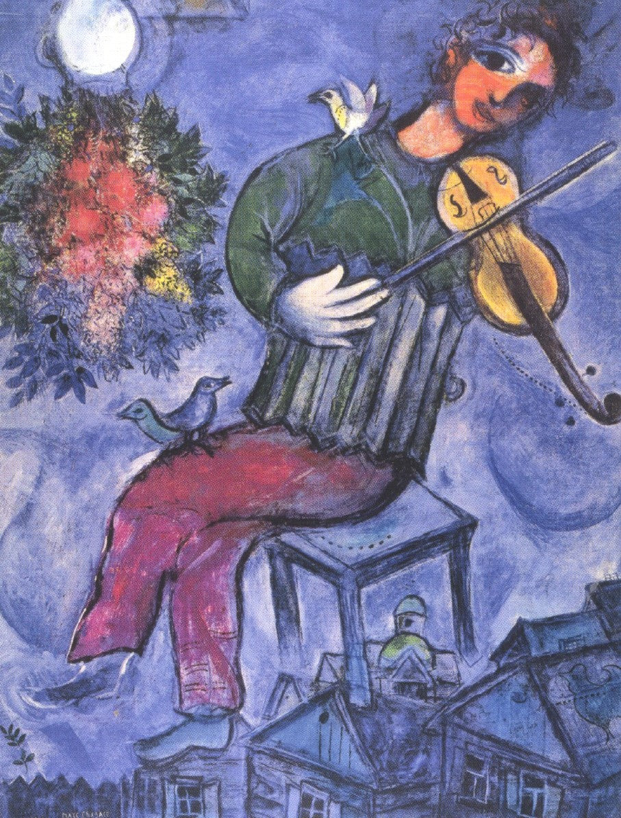 De blauwe violist