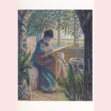 Madame Monet embroidering